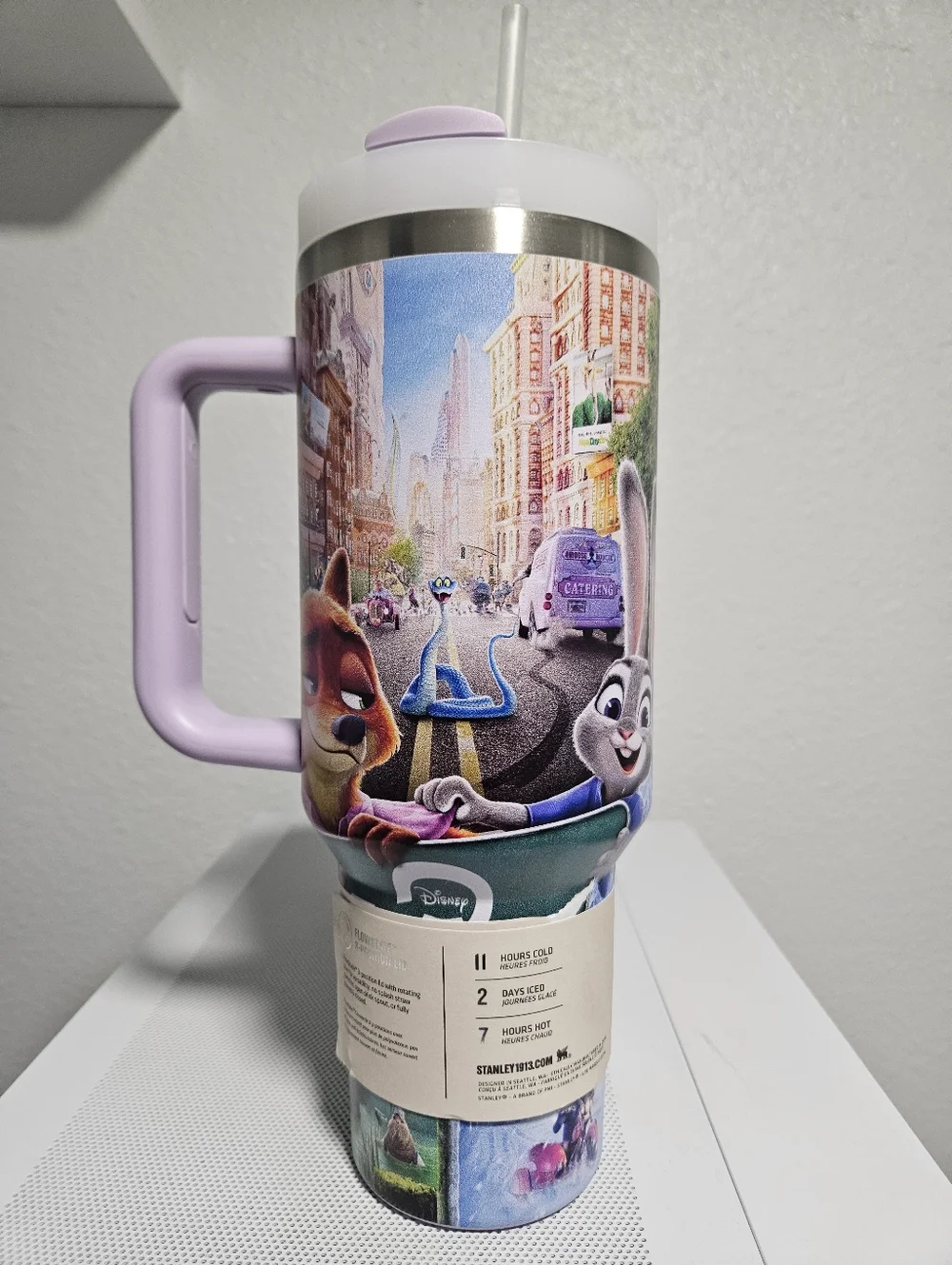 Stanley x Disney Zootopia Lilac H2.0 Adventure Tumbler - Picture 3 of 6